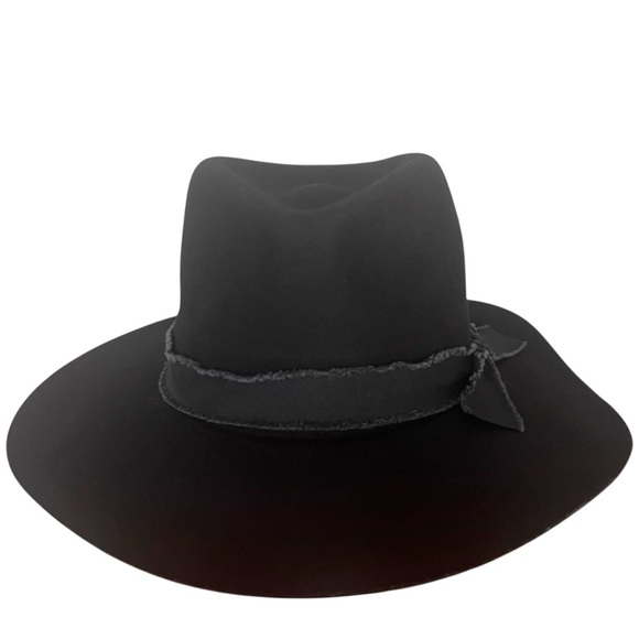 Prairie Boho Cottagecore Western 100% Wool Rancher Hat New Olive Pique Kaia Blk main image 6